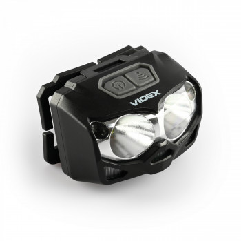 Galvas lukturis ar sensoru LED 2xCREE XTE 5W 500Lm 5000K, Li-ion VLF-B12 1200mAh (nopērkams rezerves akumulators) vai 3xAAA, VLF-H055D, vadāms ar roku žestu!