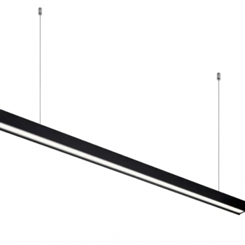 Lineārais LED gaismeklis (savstarpēji savienojams) 24W 600mm, 2400Lm 5000K, IP20 VIDEX VL-BNL02-24065B (neitrāli balta gaisma), melns