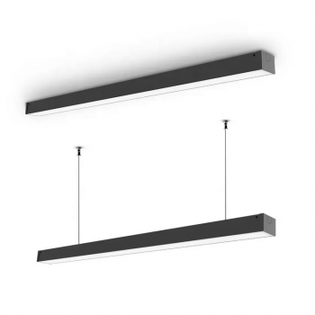 Lineārais LED gaismeklis (savstarpēji savienojams) 24W 600mm, 2400Lm 5000K, IP20 VIDEX VL-BNL02-24065B (neitrāli balta gaisma), melns