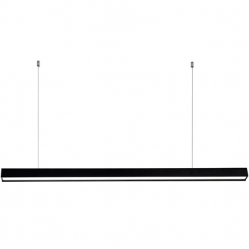 Lineārais LED gaismeklis (savstarpēji savienojams) 24W 600mm, 2400Lm 5000K, IP20 VIDEX VL-BNL02-24065B (neitrāli balta gaisma), melns