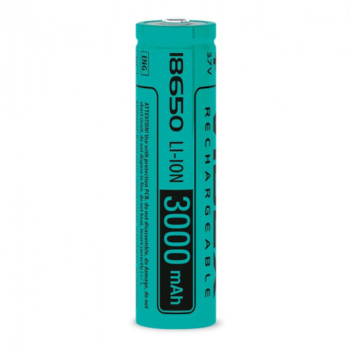 Baterija uzlādējama VIDEX Li-Ion 18650, 3000mAh, 3,7V (1 gab.)