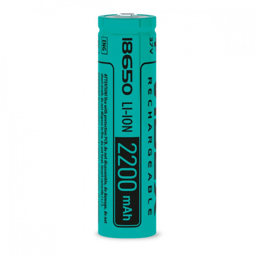 Baterija uzlādējama VIDEX Li-Ion 18650, 2200mAh, 3,7V (1 gab.)