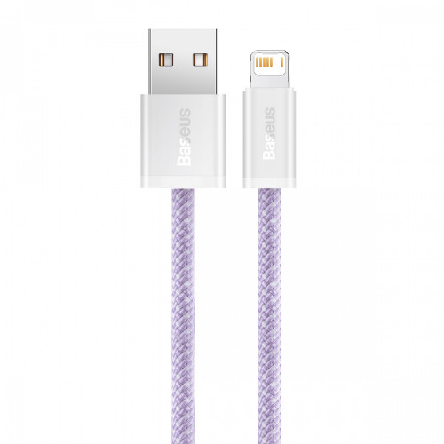 Baseus uzlādes kabelis (2,4A) USB-A uz Lightning, 2m, violets