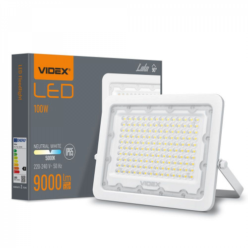 Prožektors LED 100W, 9000Lm 5000K, VIDEX-LUCA (neitrāli balta gaisma)